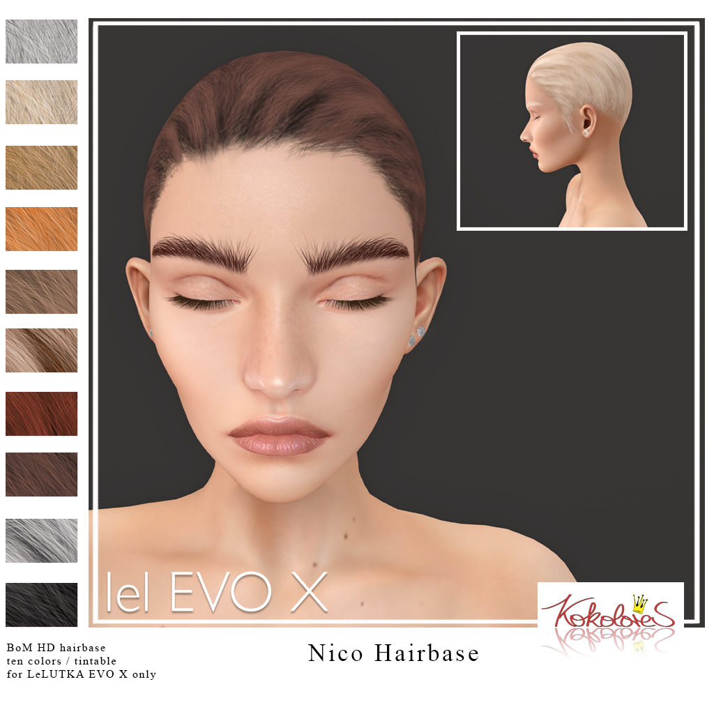 [KoKoLoReS] Nico hairbase for LeLUTKA EVO X heads
